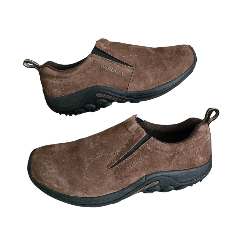 Merrell Jungle Moc Shoes Mens Size 12 Wide Brown Suede Slip Ons J65685